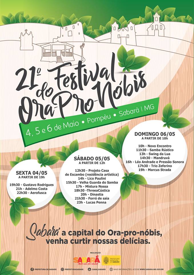 Festival do Ora-Pro-Nóbis em Sabará 2018