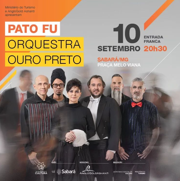 Pato Fu e Orquestra Ouro Preto em Sabará - MG