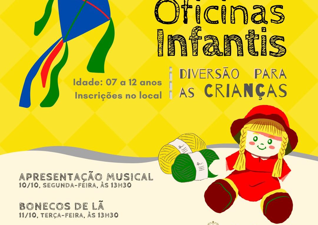 CULTURA: PREFEITURA PROMOVERÁ ATIVIDADES INFANTIS EM COMEMORAÇÃO AO DIA DAS CRIANÇAS