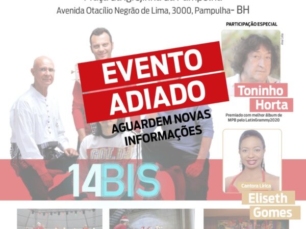 Comunicado de adiamento Festival Internacional de Corais comemora os 80 Anos da Pampulha